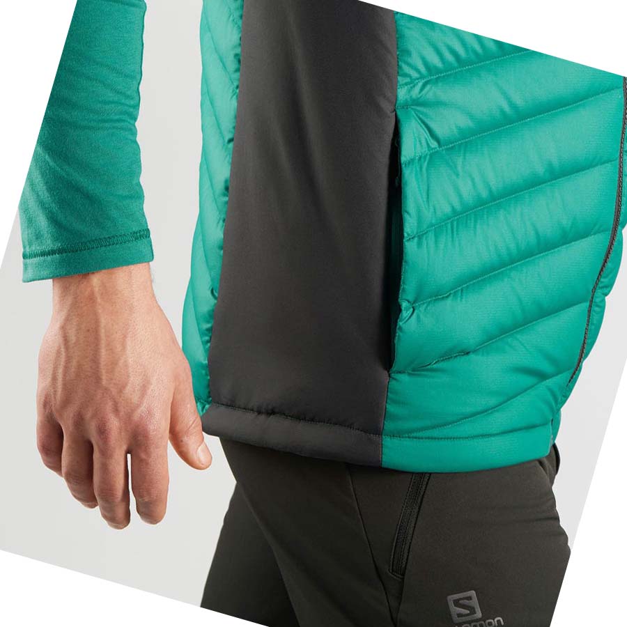 Chaquetas Salomon ESSENTIAL XWARM DOWN INSULATED Hombre Verdes | MX 3316DFM